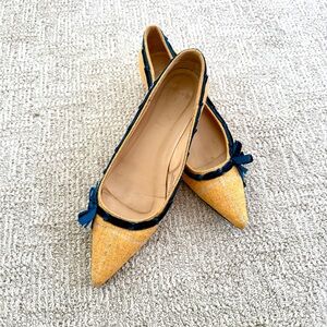 J Crew Yellow and Blue Women's Flats